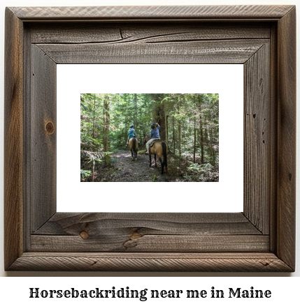 horseback riding Maine